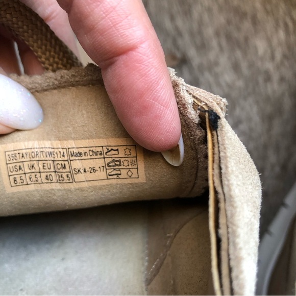 Vionic Taylor tan camel color suede women’s lace up sneaker size 8.5 - Picture 9 of 9